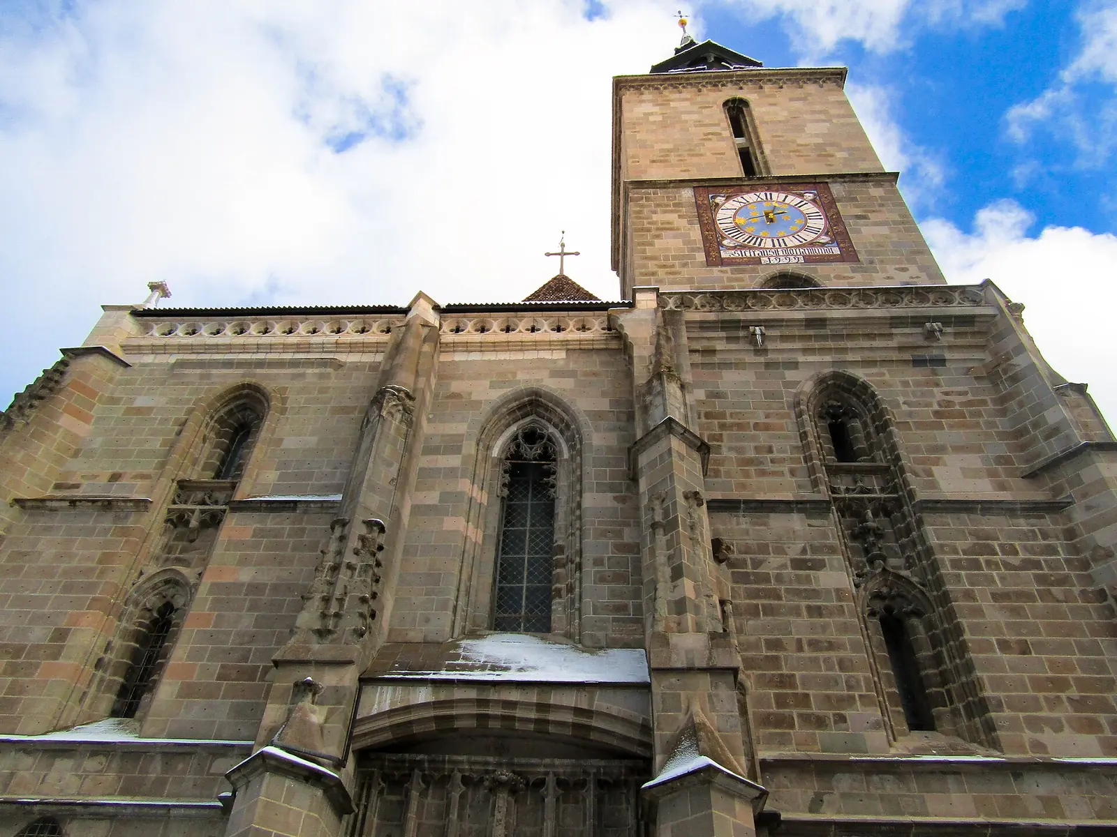 Biserica Neagră din Brașov văzută din centrul istoric